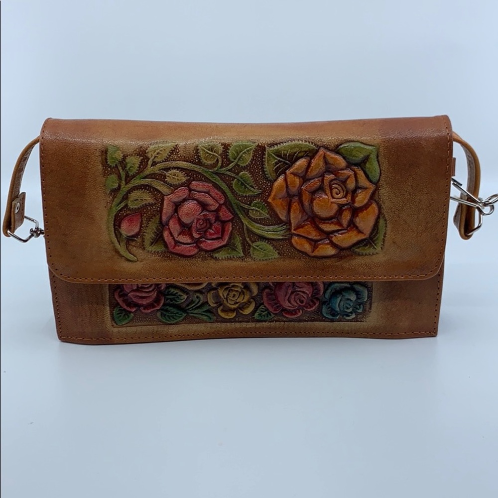 Leather handmade handbag